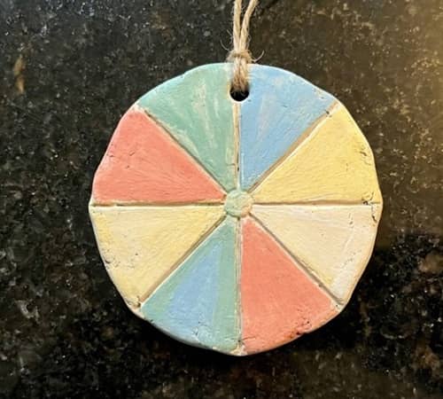 9. Sun-Faded Beach Umbrella Ornament