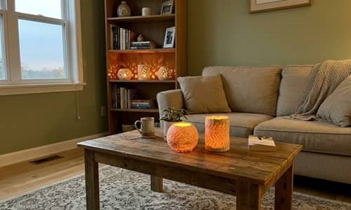 9. Textured Clay Lantern Covers