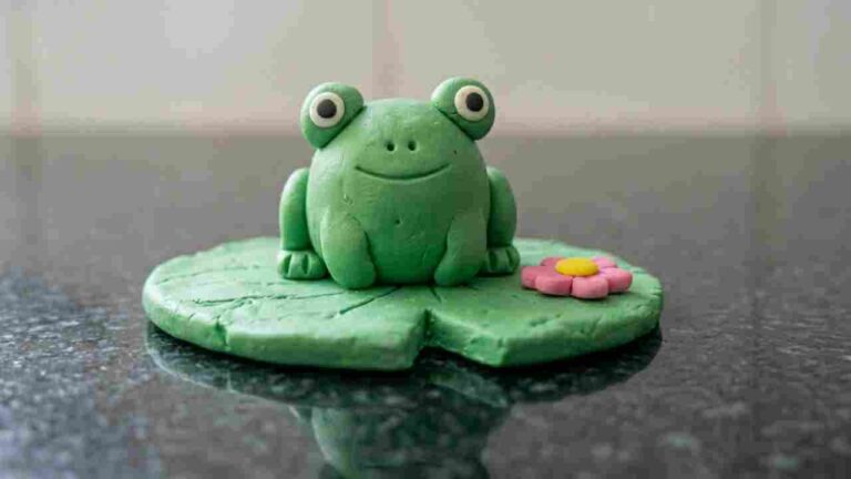 Clay Frog on a Lily Pad - featured