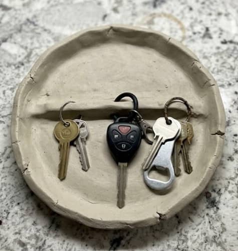 1. Minimalist Magnetic Key Holder Tray