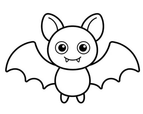 1. Smiling Cartoon Bat