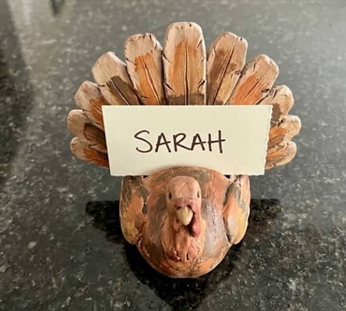 1. Woodland Turkey Place Card Holder