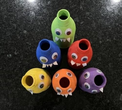 10. Plastic Bottle Monster Bowling Set