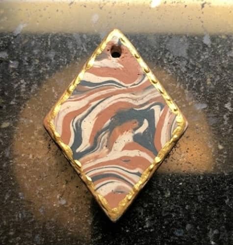11. Gilded Marble Slab Geometric