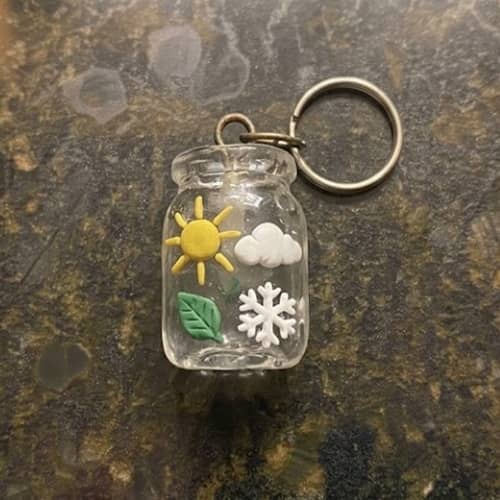 11. Little Weather Jar Keychain