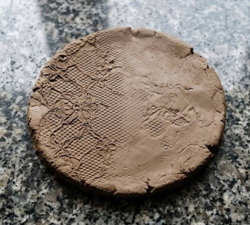 12. Imprinted Lace Mandala Pendant