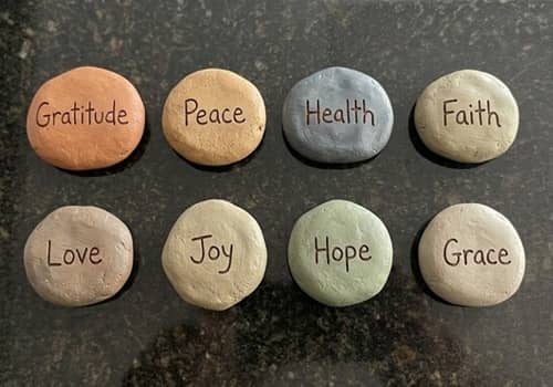 12. Thanksgiving Blessing Pebble Set