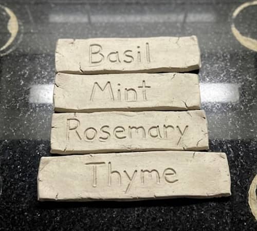 2. Stackable Herb Garden Plant Labels