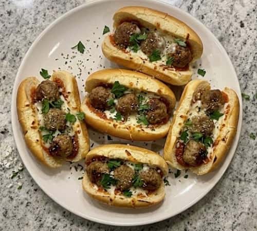 3. Mini Turkey Meatball Subs
