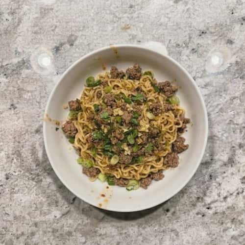 4. Garlic Butter Beef Ramen Stir Fry