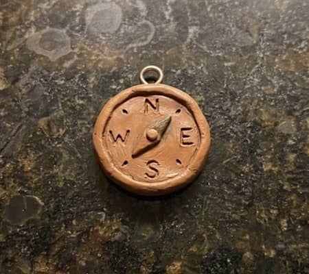 4. Tiny Compass Adventure Keychain