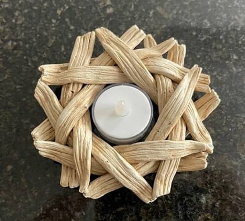 5. Corn Husk Inspired Candle Ring