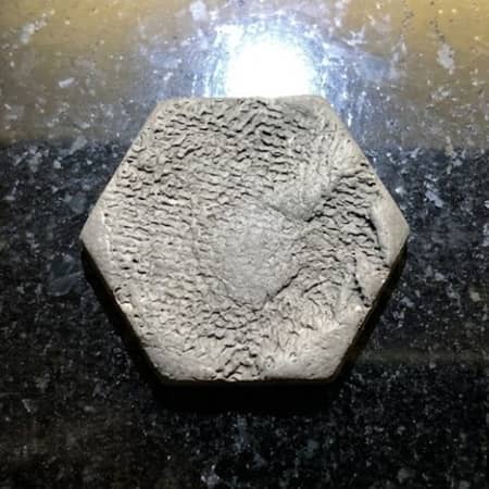 5. Industrial Concrete-Look Hexagon