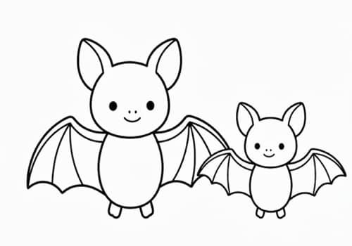 5. Mother Bat and Baby Bat