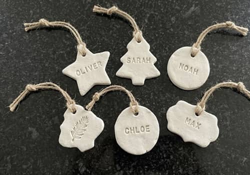 5. Noel Clay Gift Tags