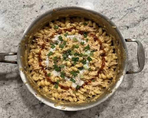 6. BBQ Ranch Chicken Mac and Cheese Pot