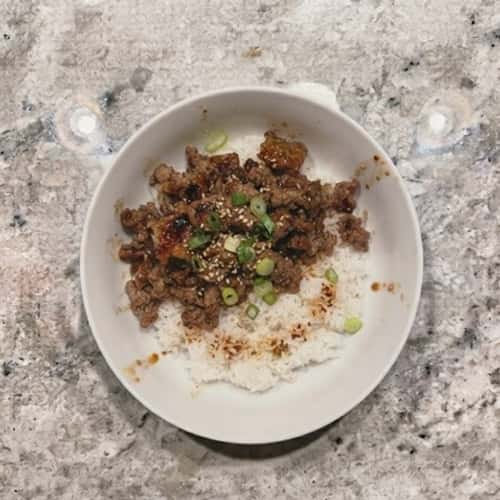 6. Korean Inspired Sweet Beef Bowls