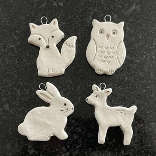 6. Winter Woodland Animal Ornaments