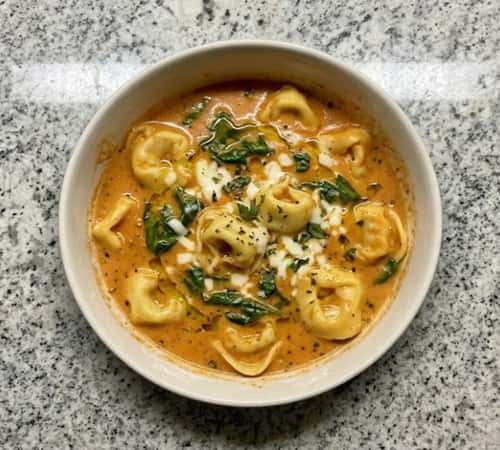 7. 20-Minute Creamy Tomato Tortellini