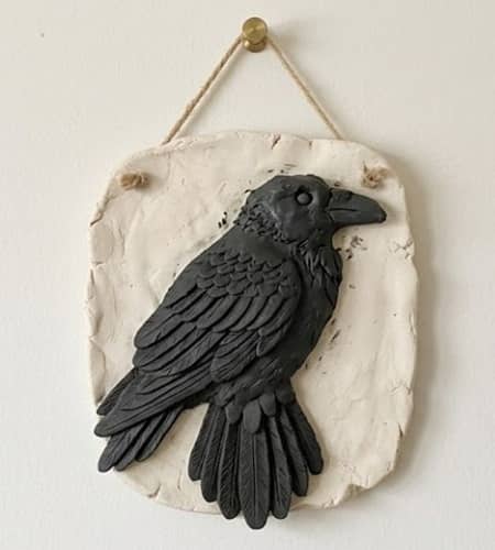 7. Layered Raven Silhouette Wall Art
