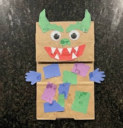 7. Paper Bag Monster Puppets