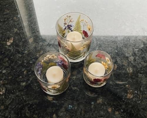 9. Botanical Samhain Candle Holders
