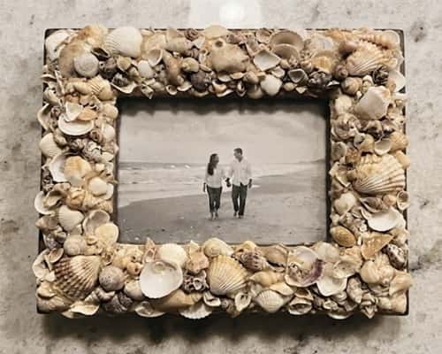 9. Pearl and Seashell Heirloom Frame