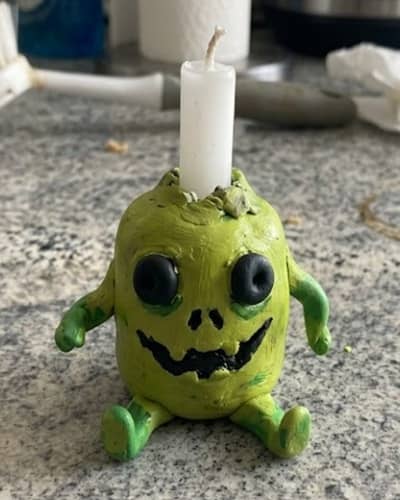 9. The Melted Candle Zombie