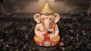 Air Dry Clay Ganpati Craft - featured