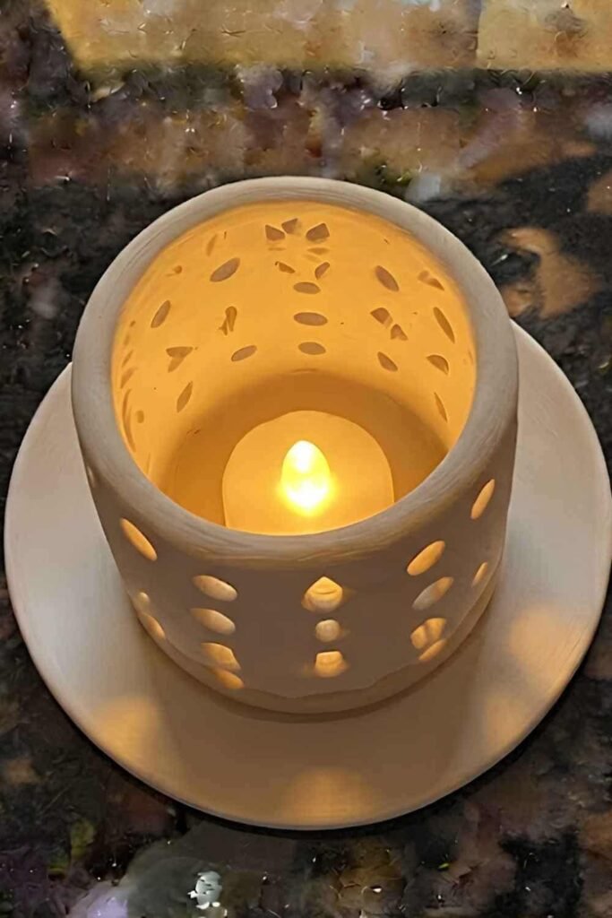 Air Dry Clay Lantern Craft