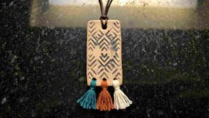 Air Dry Clay Necklace - featured