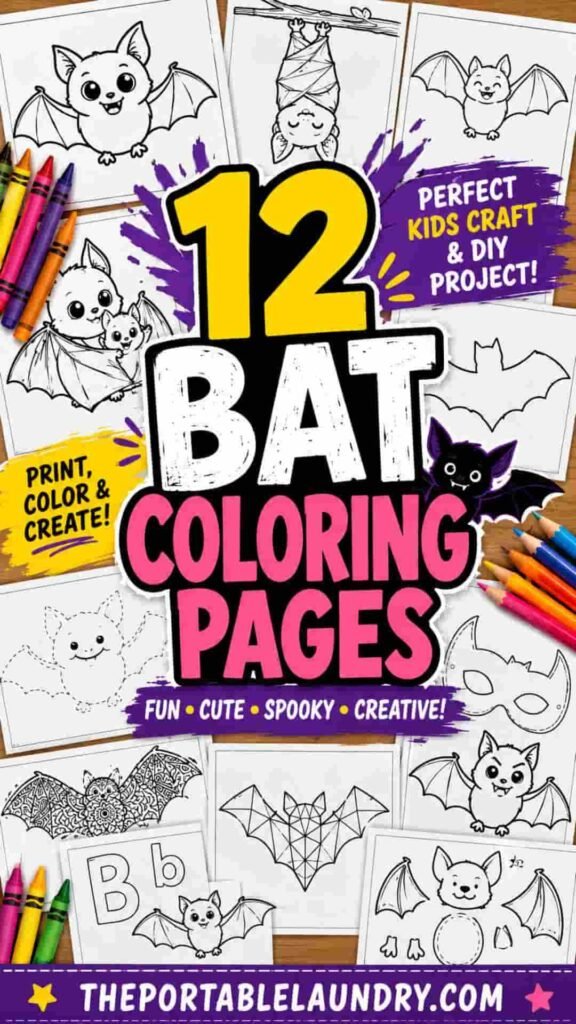 Bat coloring pages