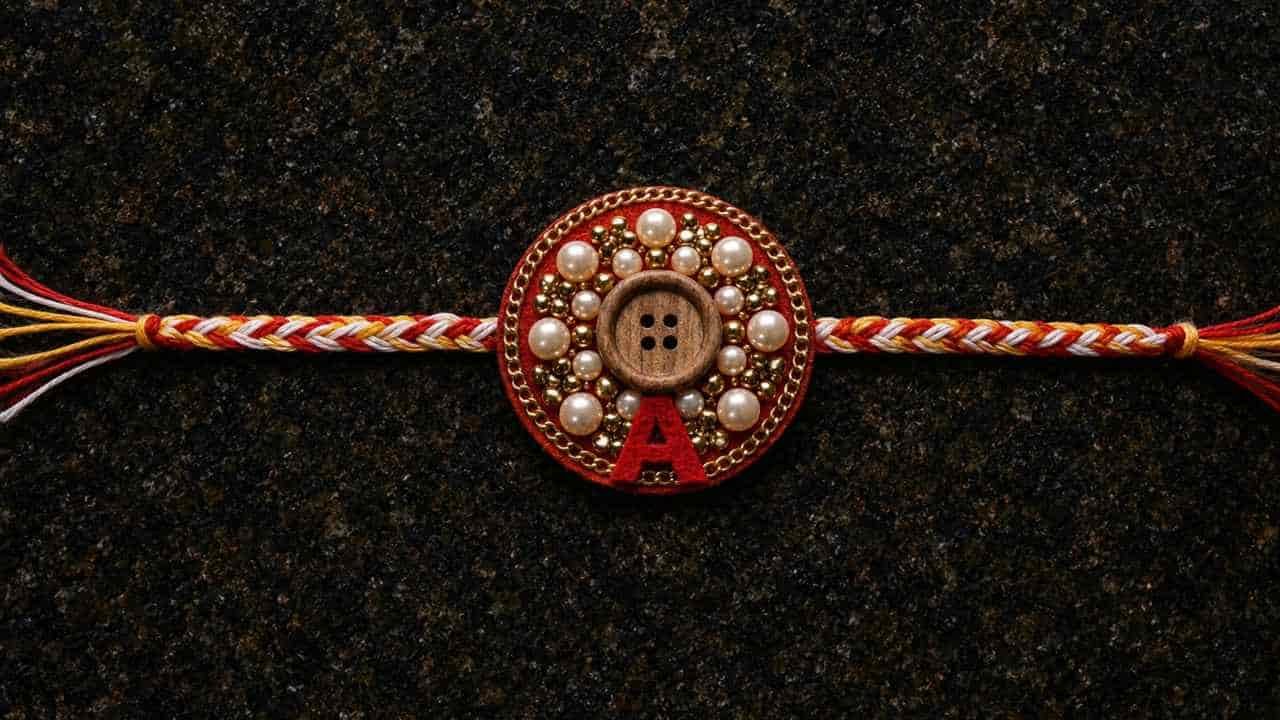 DIY Handmade Rakhi For Raksha Bandhan Day - featured