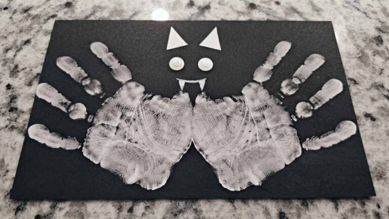 Handprint Bat Craft - featured