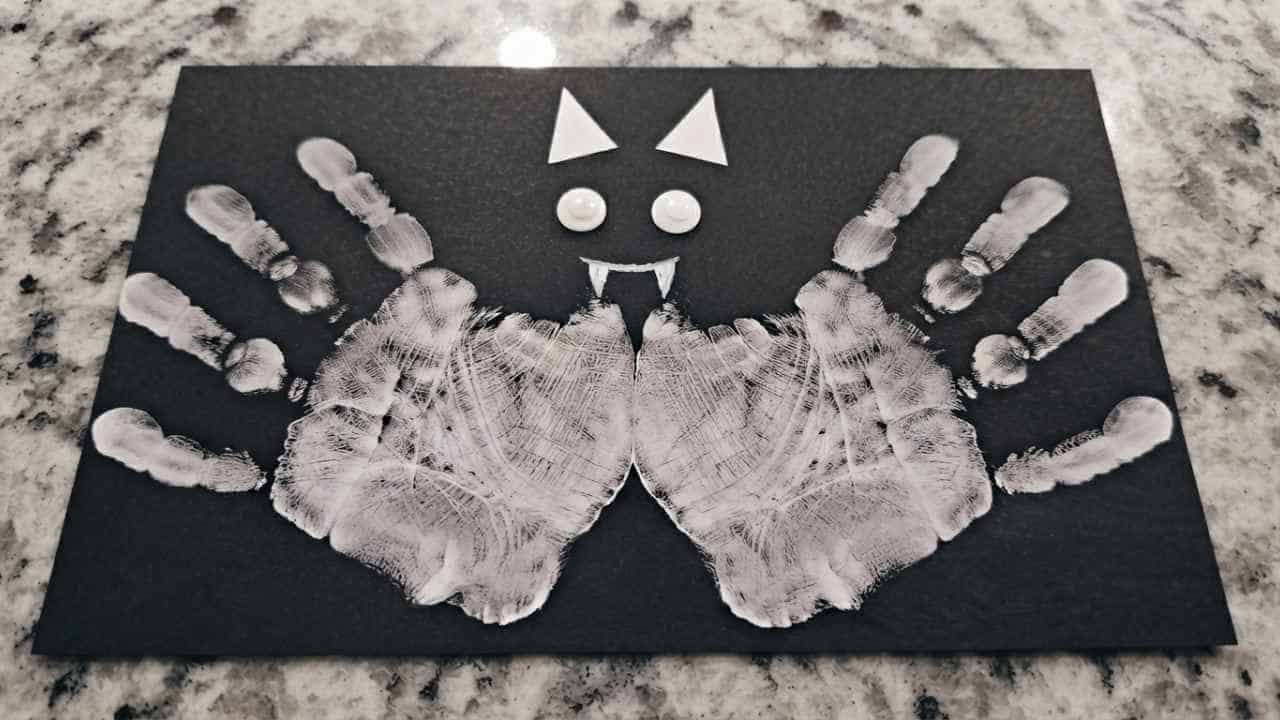 Handprint Bat Craft - featured