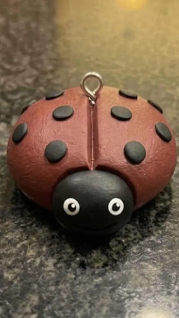 Ladybug Clay Charm