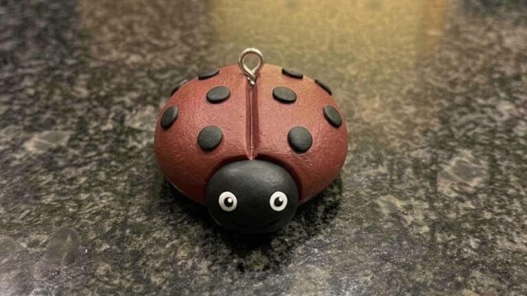 Ladybug Clay Charm - featured