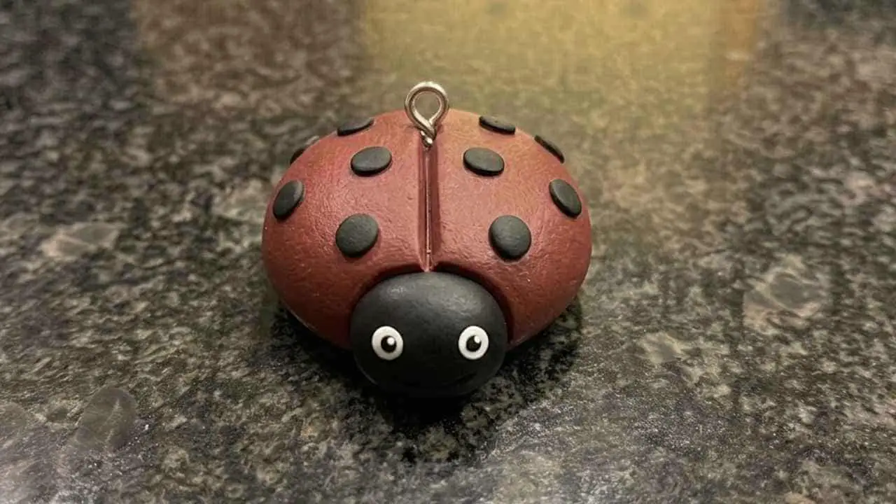 Ladybug Clay Charm - featured