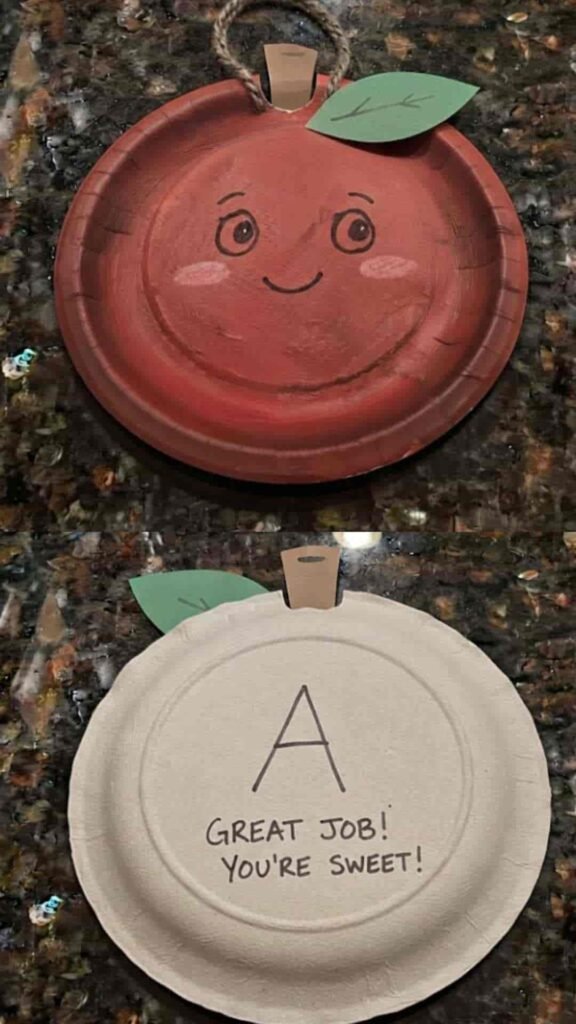 Paper Plate Apple Craft