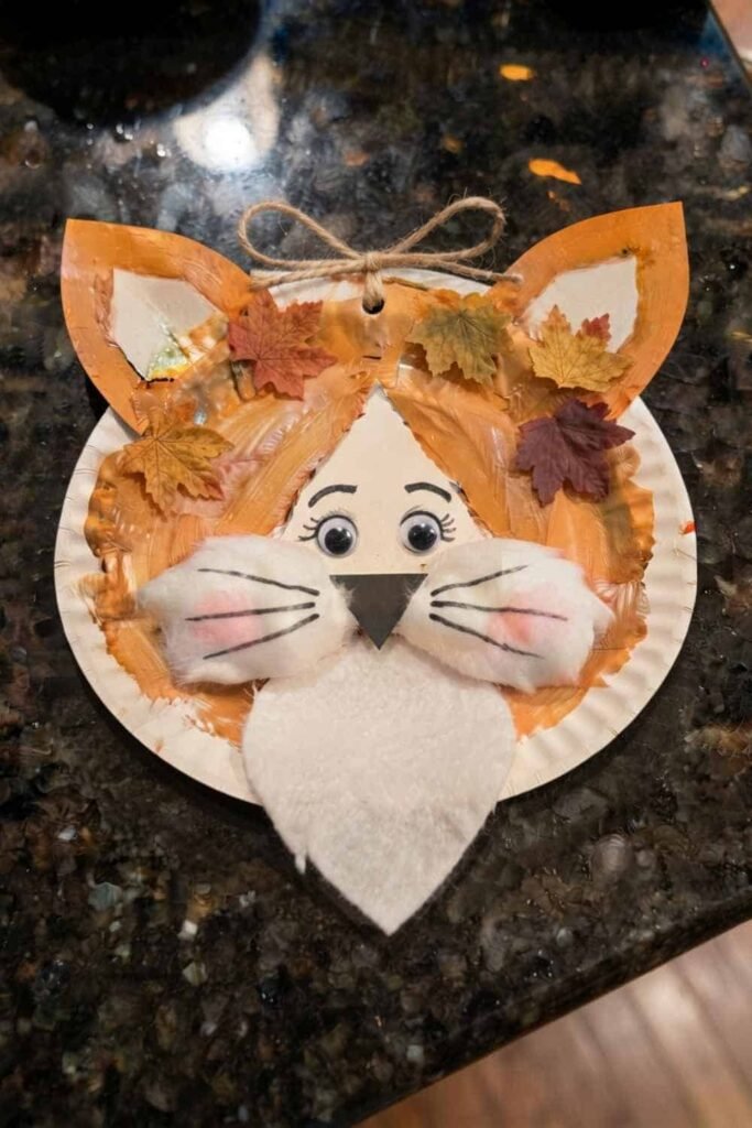 Paper Plate Fox Craft