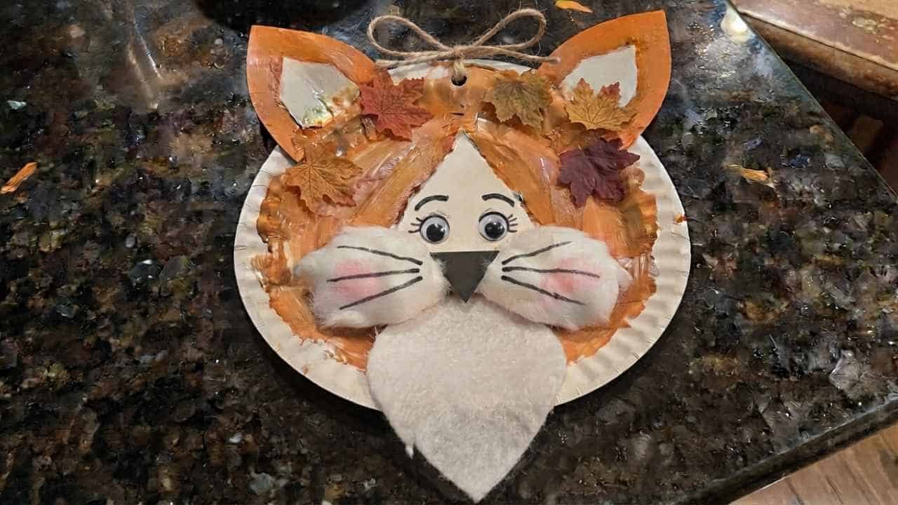 Paper Plate Fox Craft - featured