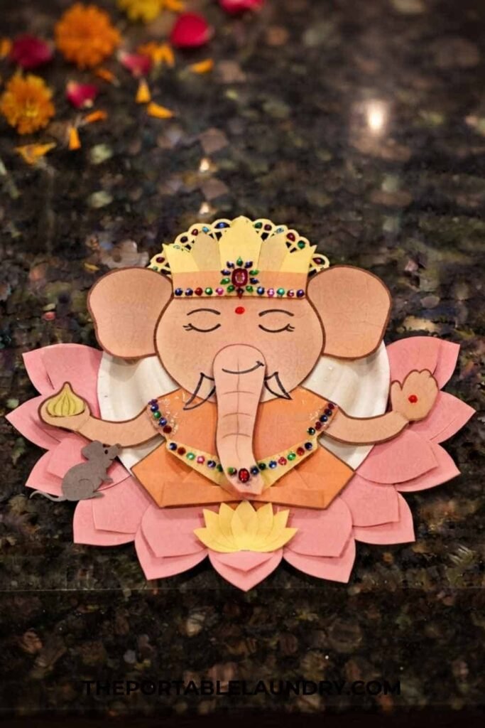 Paper Plate Ganpati Craft