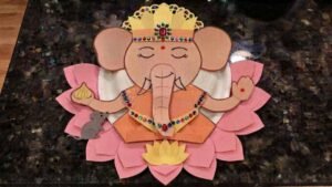 Paper Plate Ganpati Craft - featured