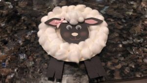 Paper Plate Sheep Craft - featured