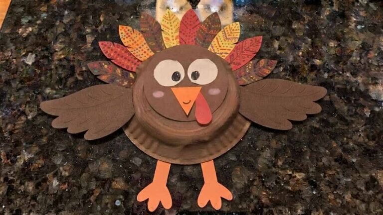 Paper Plate Turkey Craft - featured