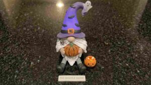 Polymer Clay Halloween Gnome Craft - featured