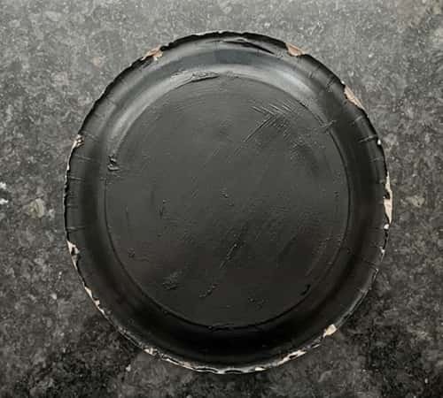 Step 1 - Paint the Paper Plate Black