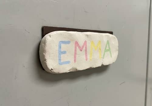 1. Mini Nameplate Locker Sign