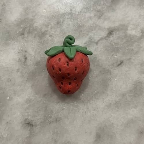 1. Tiny Strawberry With a Leafy Crown