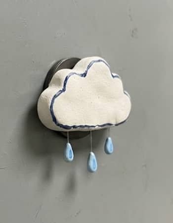 10. Clay Cloud With Raindrops